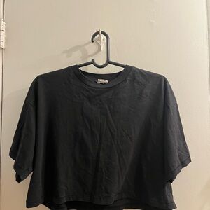 Cotton On Black Cropped T-Shirt